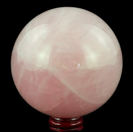 Polished Rose Quartz Sphere - Madagascar #52386